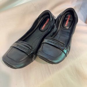 Authentic Prada Ballet Flats Mascow-Black